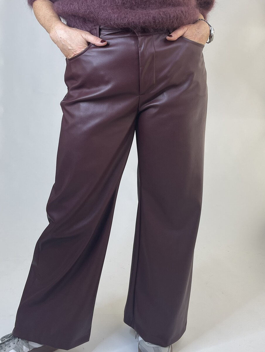 Pantalone ecopelle